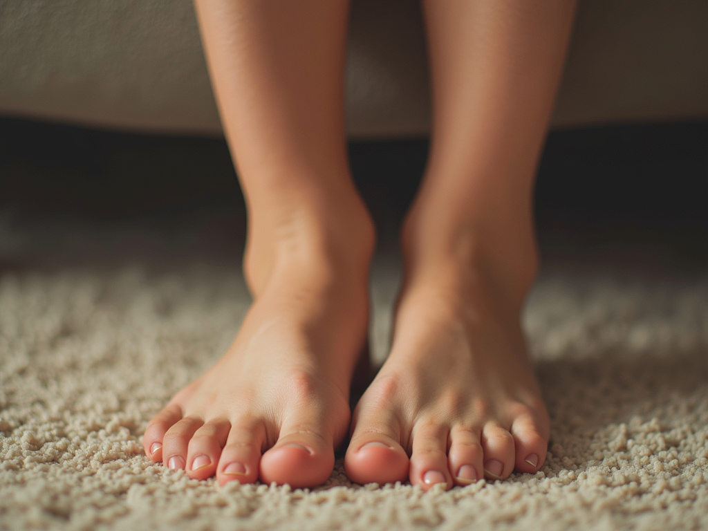 This girl show feet