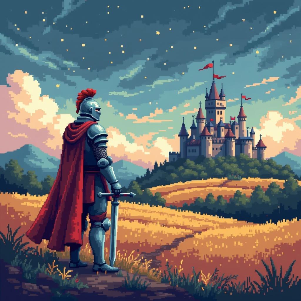 draw-a-knight-standing-in-a-field-with-a-castle-in-grt2y2rib