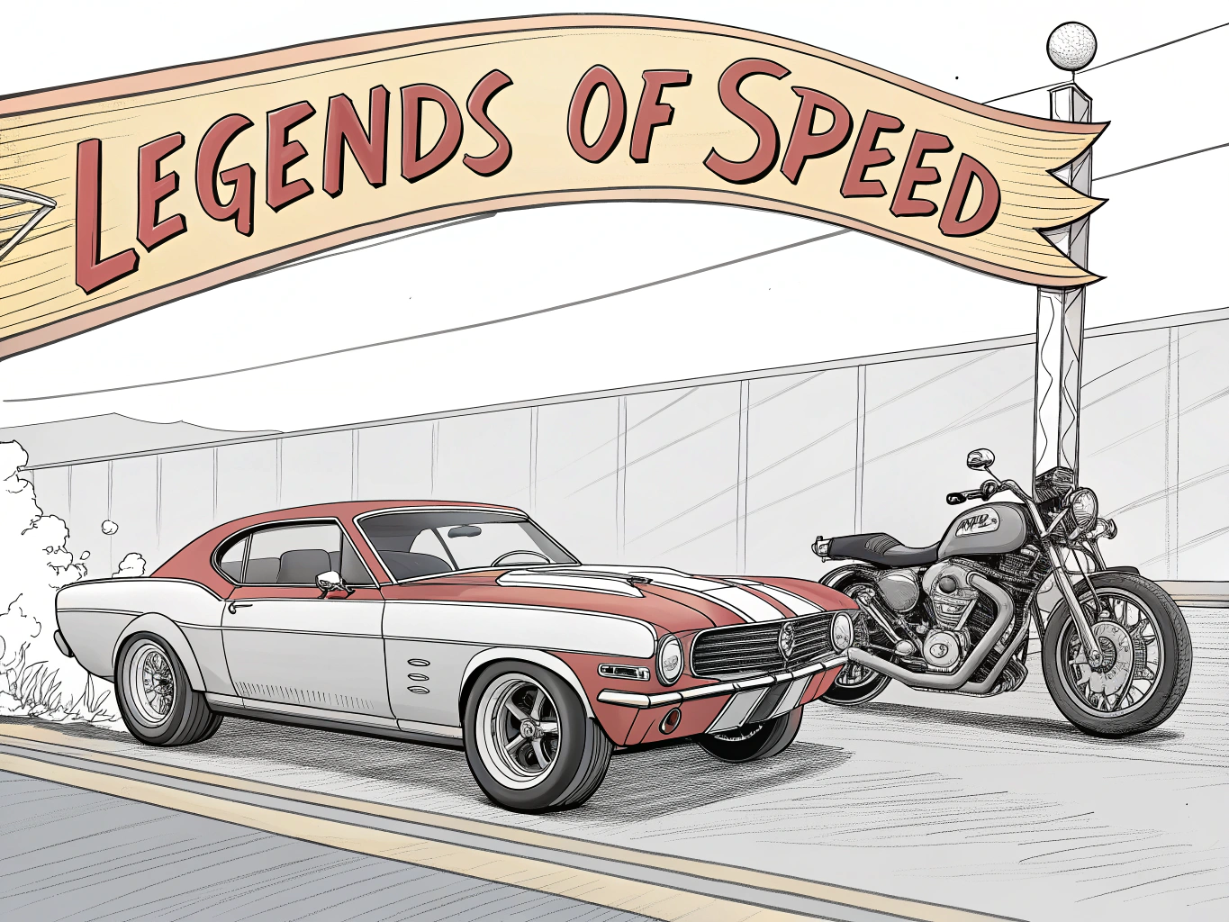 coloring-page-a-classic-muscle-car-and-h2usrsle1z