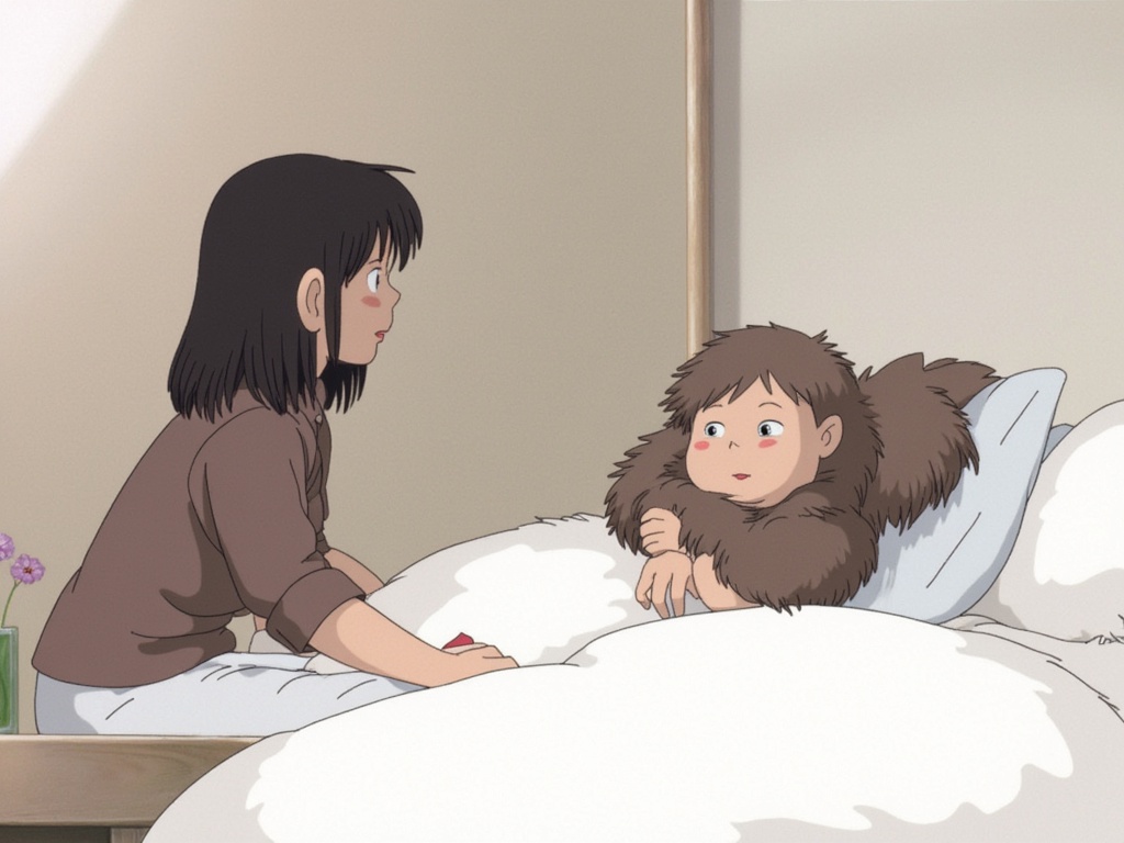 Turn this image to Ghibli style