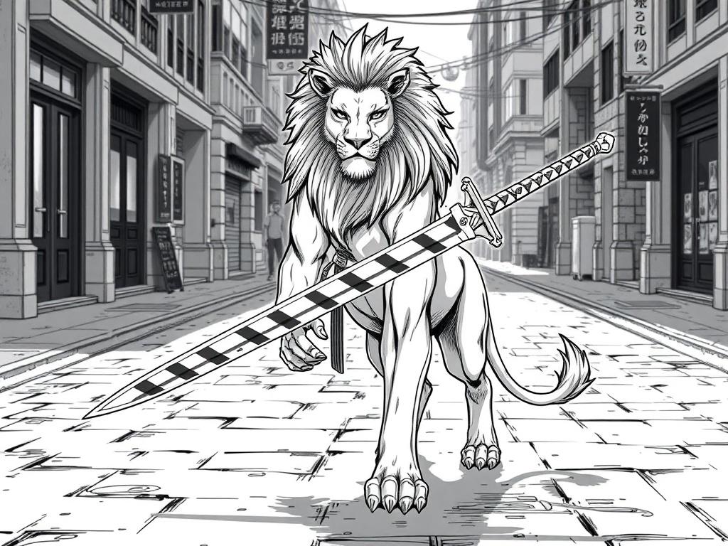 a-antromophorfic-beautiful-manga-lion-stand-in-ex476y8orw