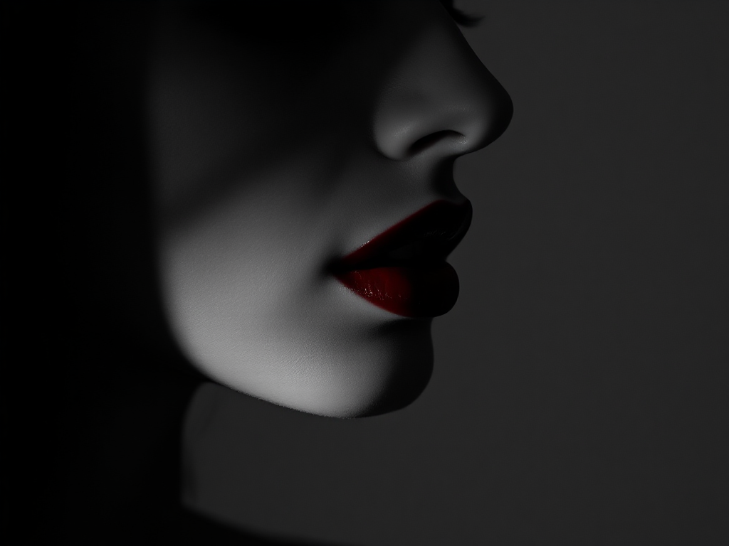black-and-white-portrait-of-a-woman-half-jfhxp13cl