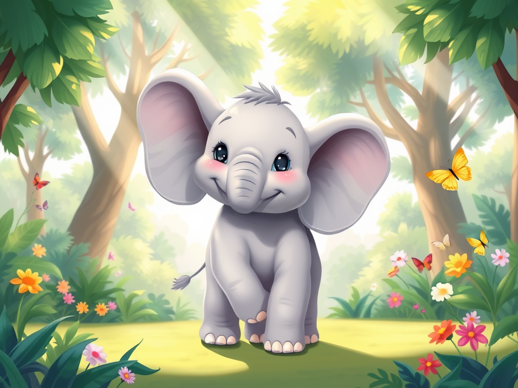 a-cute-baby-elephant-standing-in-a-k4g8jab1lp