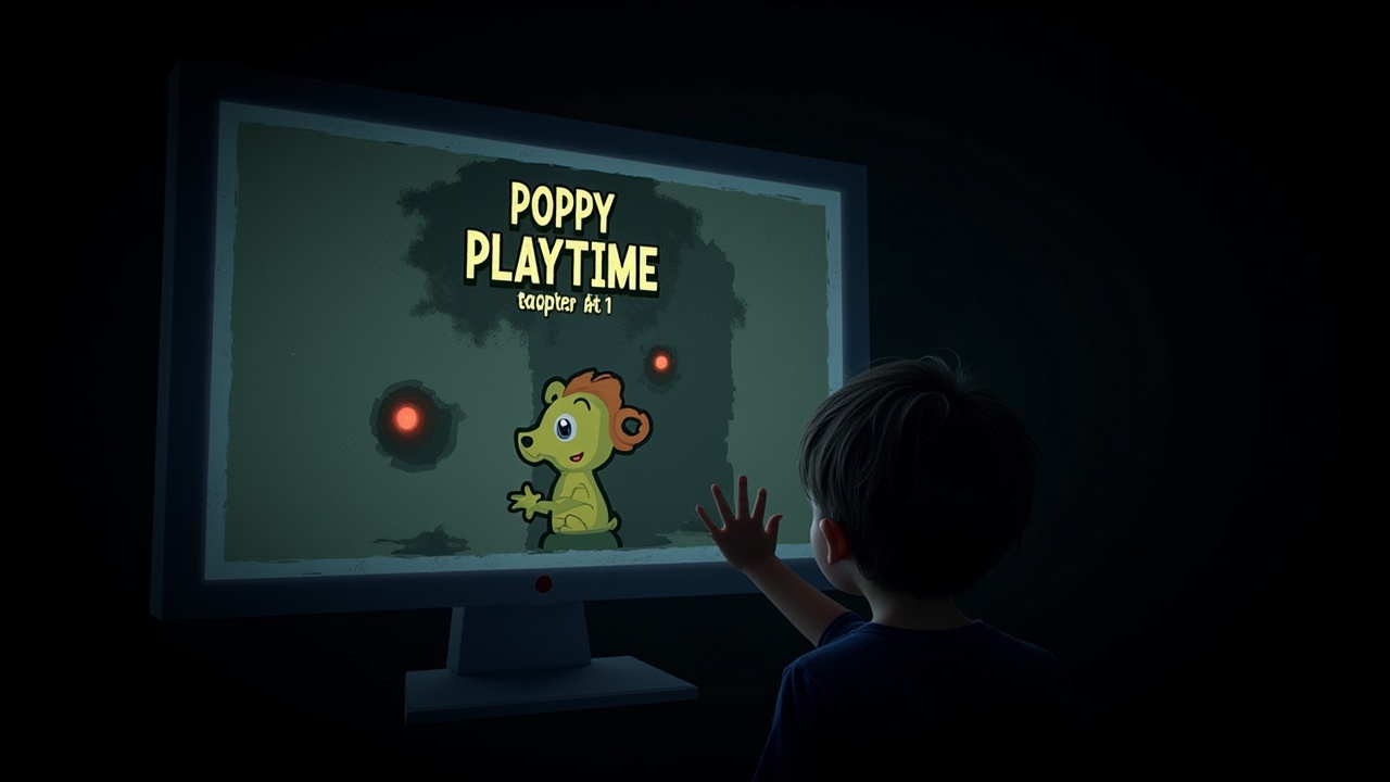 jeux poppy playtime chapitre 1 sur l'écran d'un ordinateur