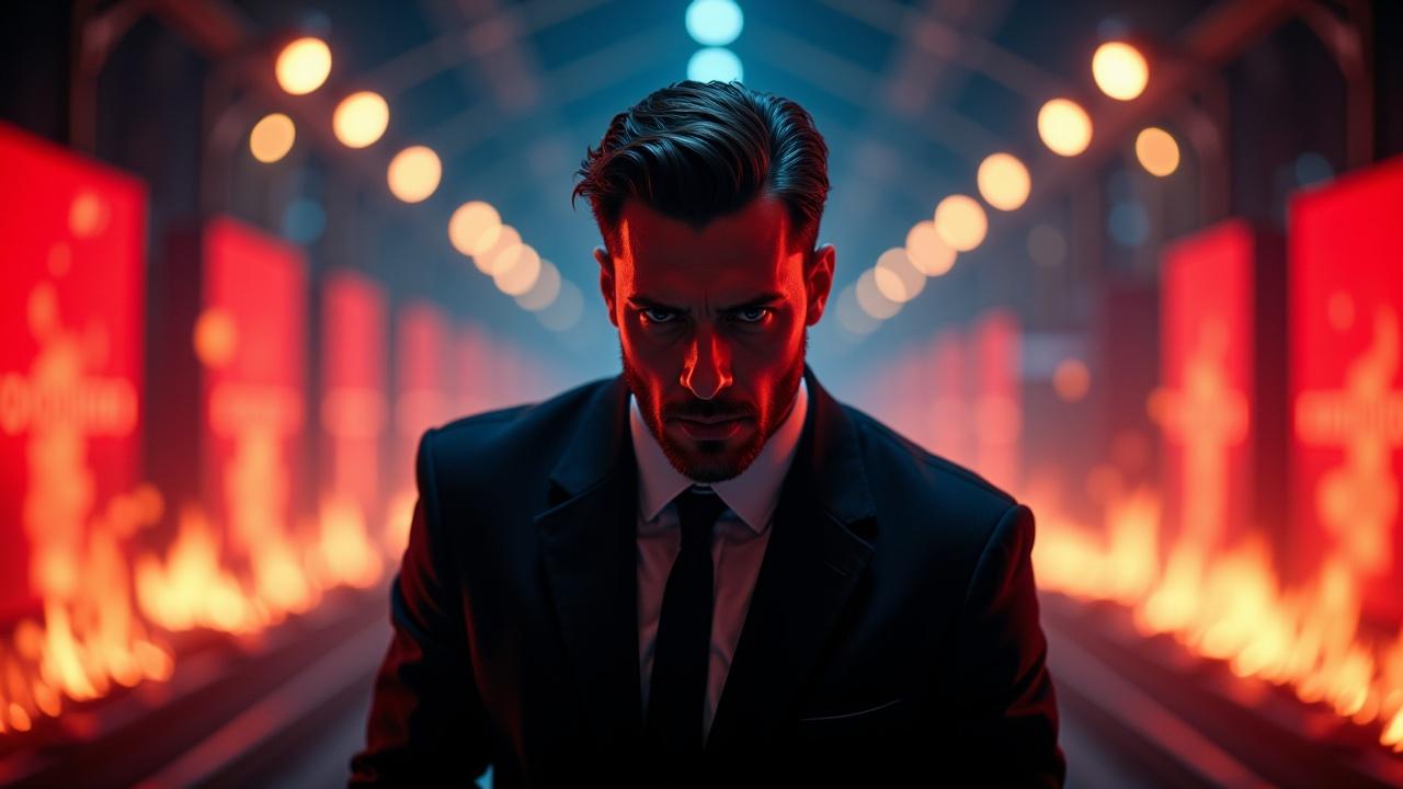 Create a high-quality YouTube thumbnail for a cinematic video. The video includes multiple 4K 60FPS shots with a dramatic, atmospheric tone and an epic soundtrack in the background. The thumbnail should be eye-catching and vibrant, with a cinematic look, bold lighting, and a strong sense of motion or energy. Include elements like a blurred background, dynamic camera angles, and a central subject that conveys action or emotion. The overall style should feel professional, modern, and designed to grab attention instantly. No text.