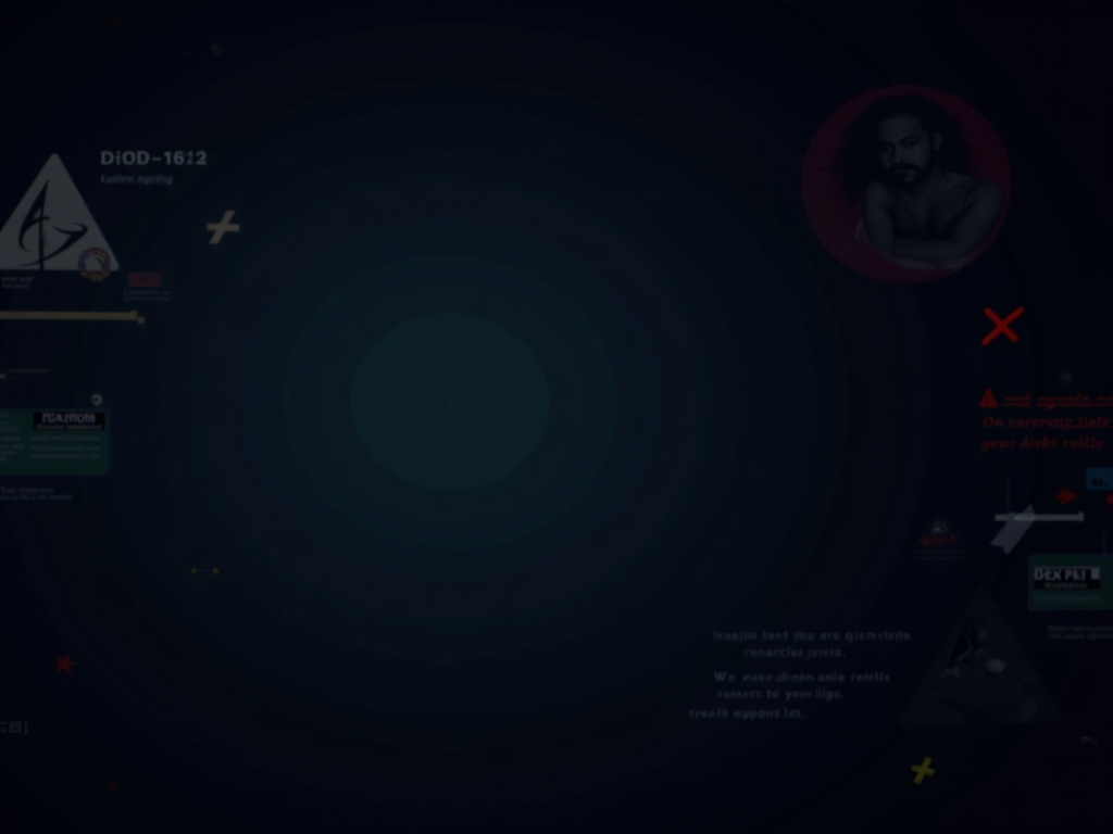 Create a 16:9 educational slide background with a dark backdrop and visual warning elements (caution icons, glitch effects, X marks). Add dynamic lighting and abstract shapes for movement. Reserve space for bullet points. No text in the image.

