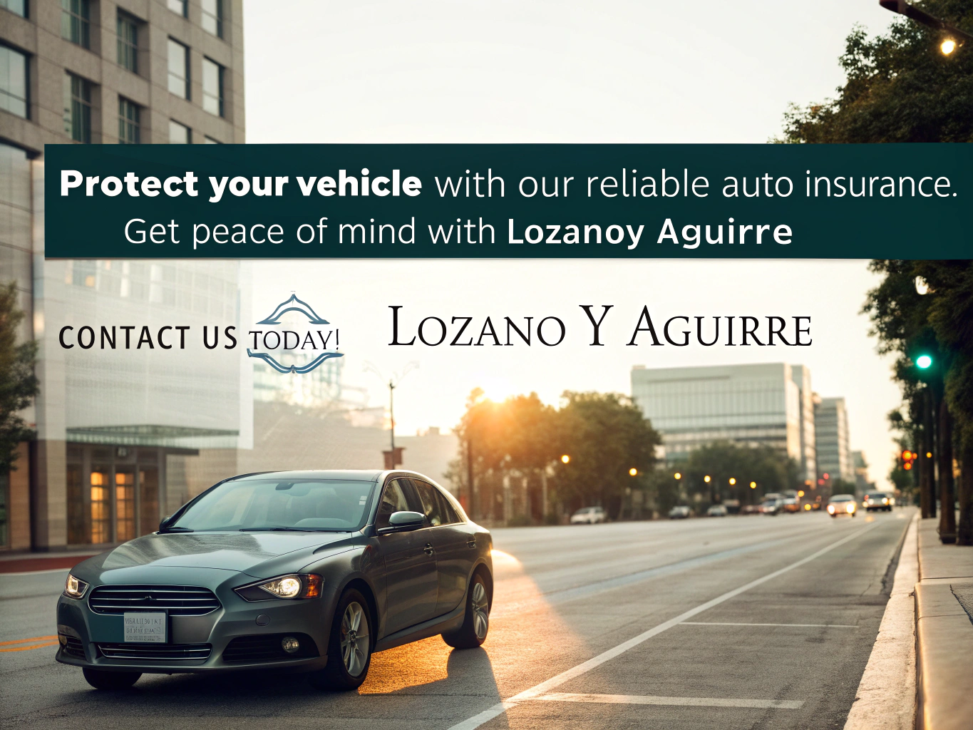 Hazme un post para Facebook de un seguro de autos para Estados Unidos mi agencia lozano y Aguirre está publicando este seguro 