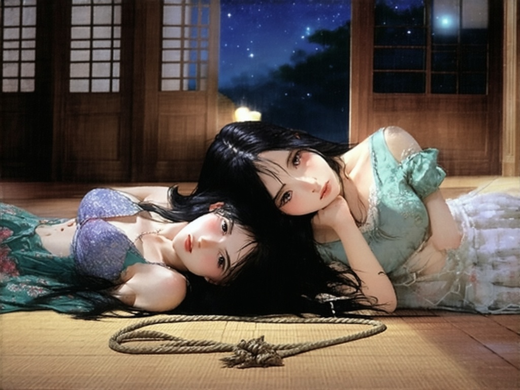 photorealistic-two-japanese-girls-lie-on-39t2u28lk