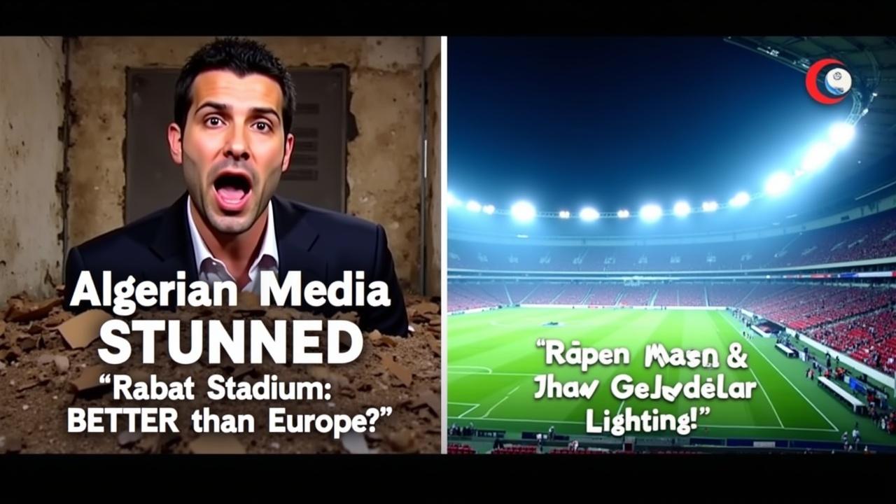 The Algerian media had an unexpected reaction after seeing the Moulay Abdellah Stadium in Rabat, especially highlighting its modern facilities and world-class atmosphere.

In a video, the Algerian media appeared amazed by the stadium’s lighting and equipment, describing it as “better than some European stadiums