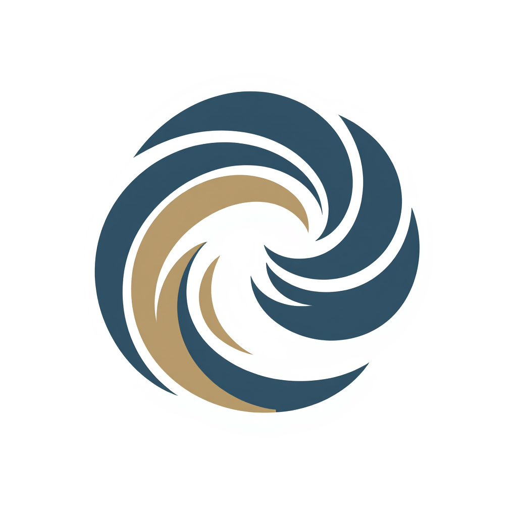 A majestic logo for Aria Tile and Stone, a swirling vortex of cool blues and warm earth tones, reminiscent of flowing water and sculpted stone, rendered in a minimalist, geometric style with sharp lines and subtle gradients, evoking a sense of elegance and natural beauty, reflecting the company's commitment to quality and craftsmanship, a symbol of timeless sophistication and modern design.
