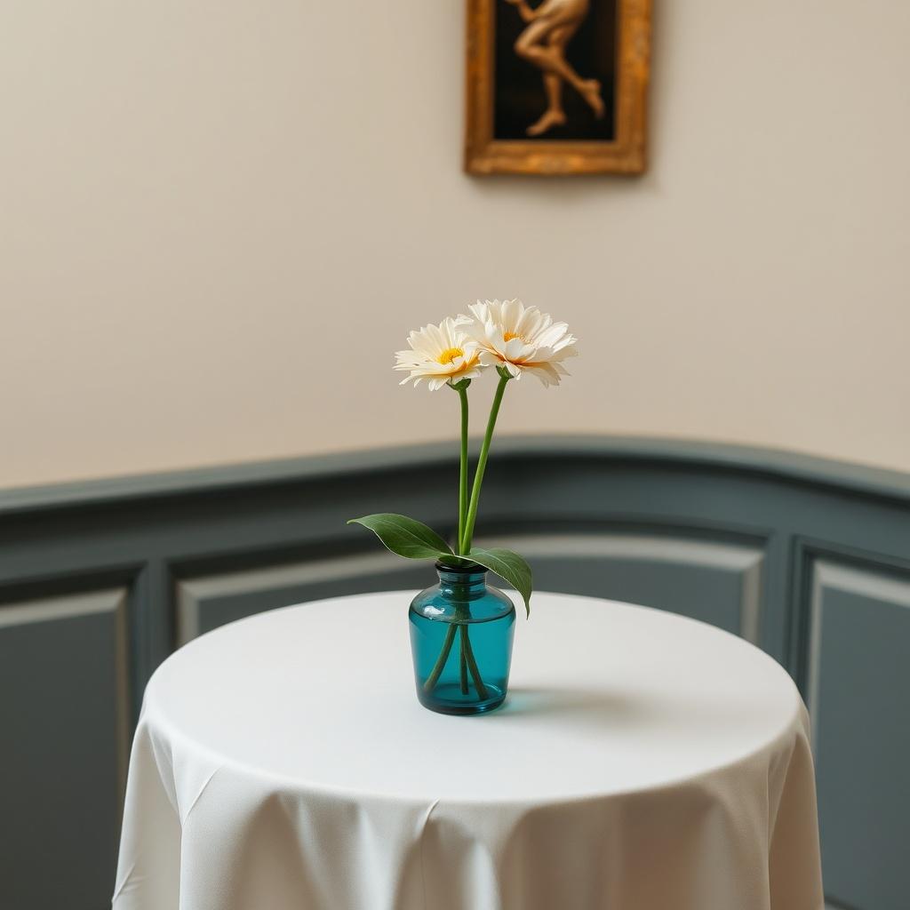 table-with-flower-flgiq38k5a