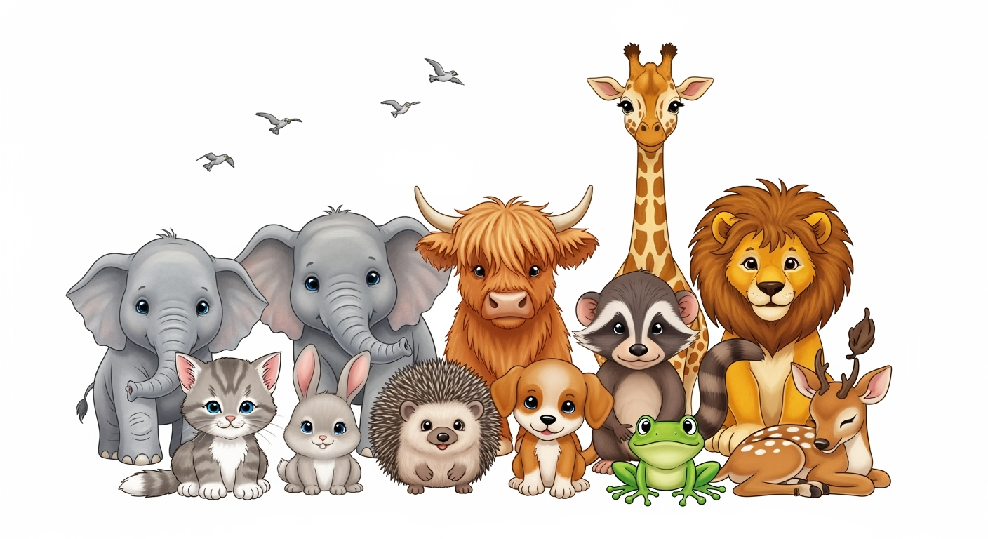cartoon-image-of-various-baby-animals-in-h5vyio4nz