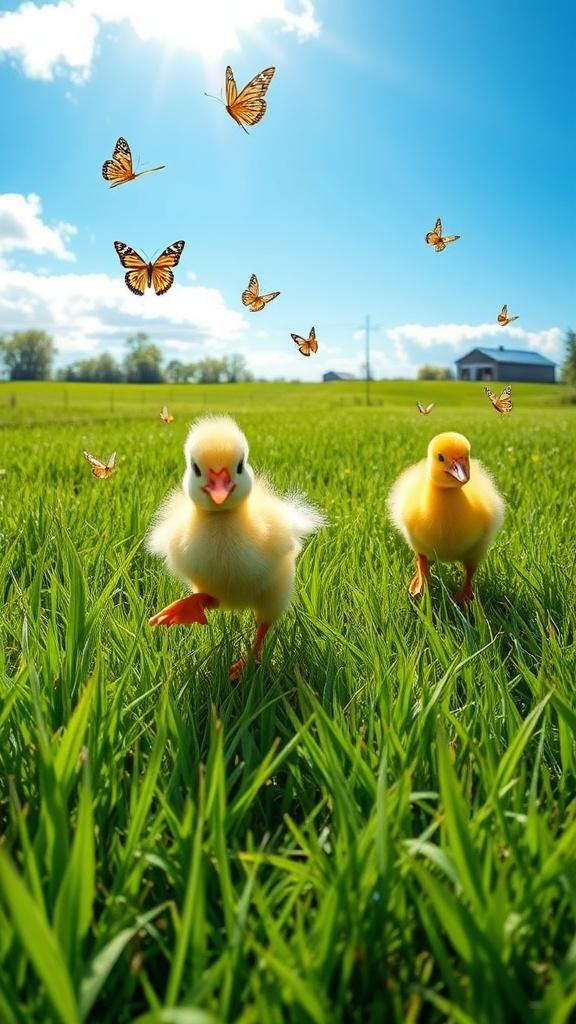 chick-and-duckling-running-through-green-n9z39nwdt