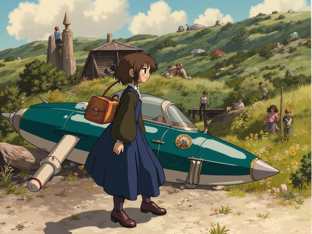I want to appear like ghibli style this photo