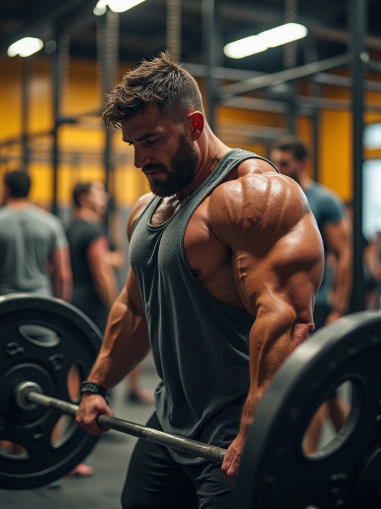a-powerfully-built-man-sweat-glistening-m4usebwwv4