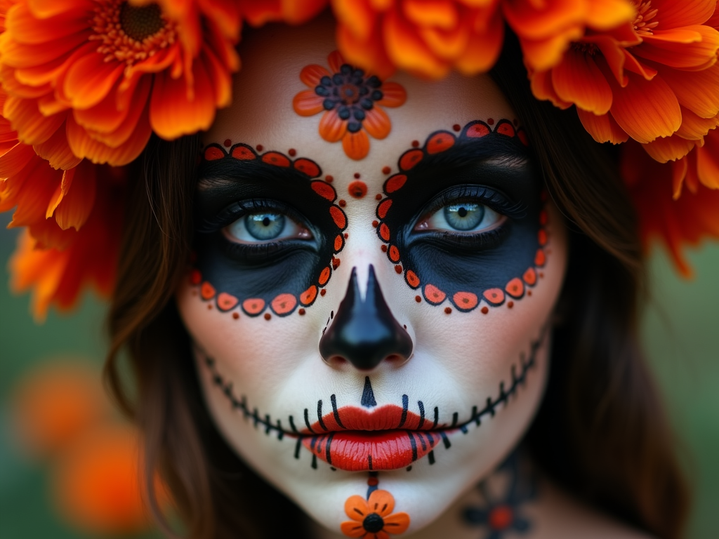 a-close-up-shot-of-a-womans-face-adorned-iayx6e2y1