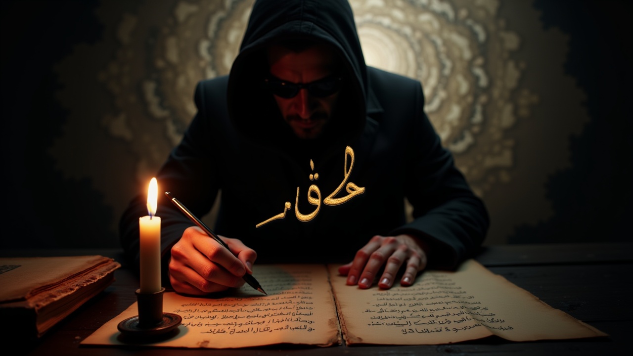 صورة كاتب غامض 