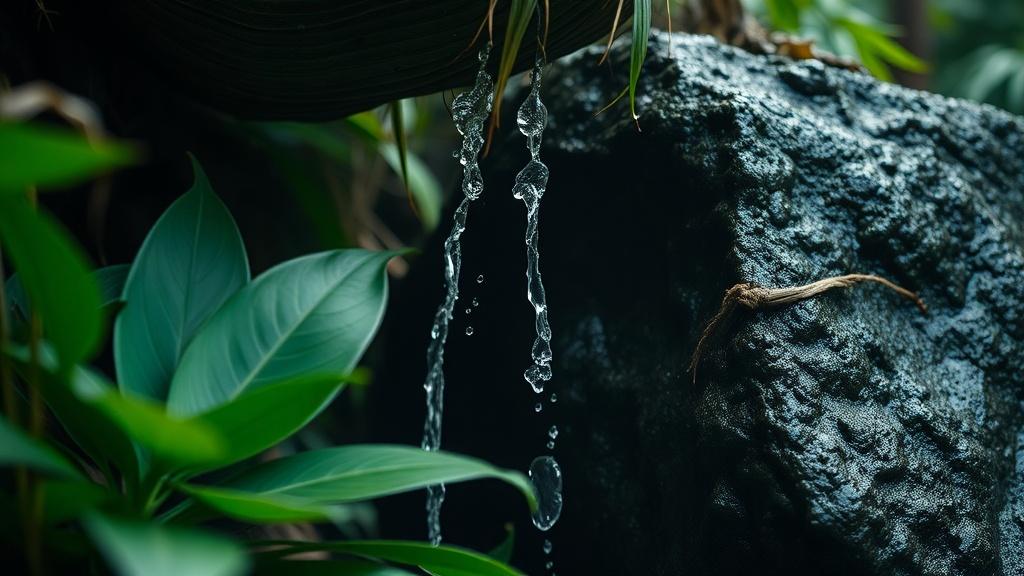 img7-close-up-of-jungle-plants-with-water-dripping-fuu9l8o7k