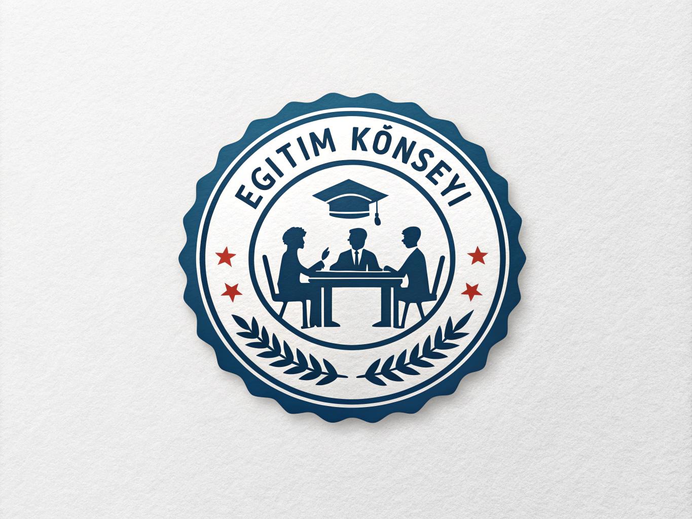 Eğitim Konseyi adında YKS ve LGS üzere kursa  masanın etrafında ins topluluğu figürleri olsun, kitap olsun, mezuniyet kepi olsun logo yapar mısın