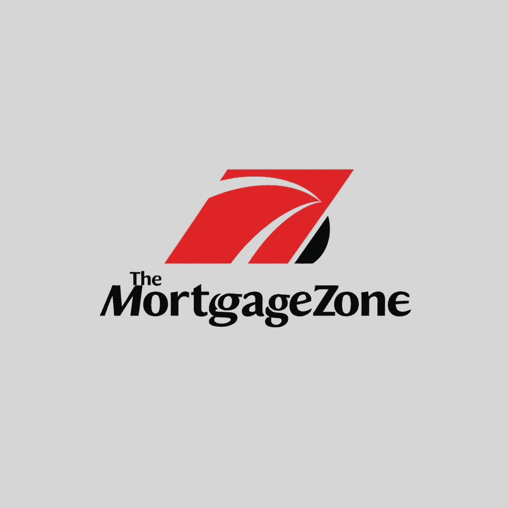 create a business logo for a mortgage broker company only using the words "The Mortgage Zone" that looks like The AutoZone logo but using The Mortgage Zone
