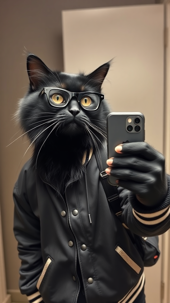 a-stylish-black-cat-takes-a-mirror-4t9ip46z1y