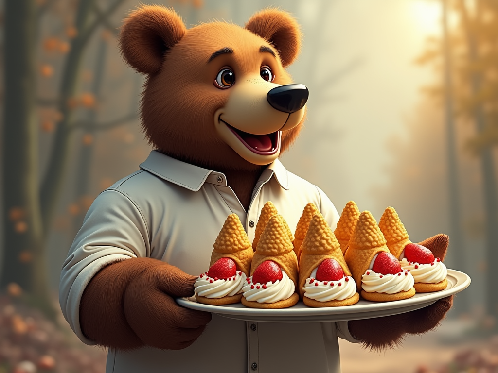 a-bear-holds-a-large-tray-of-dishes-with-vd68wnl52