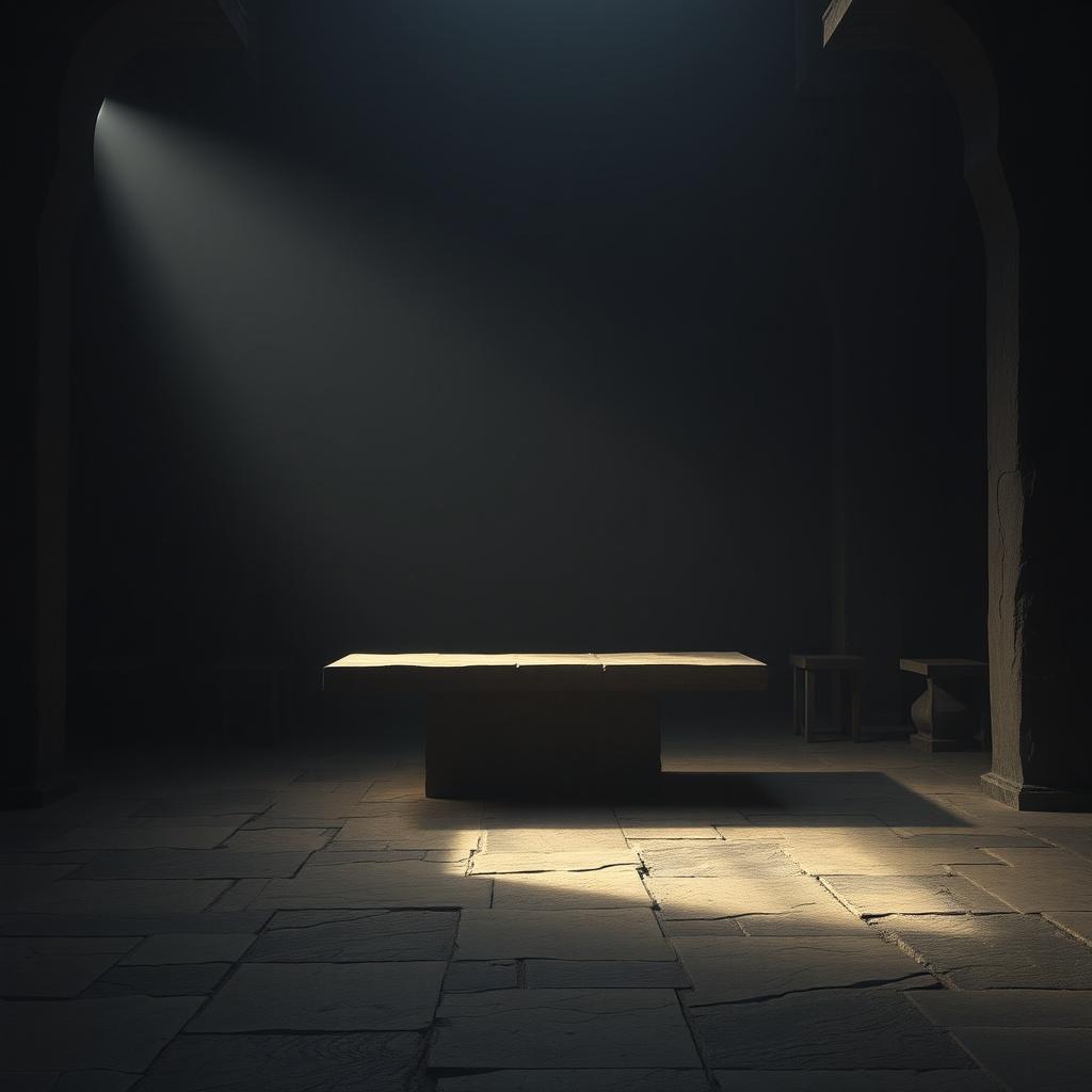 show-me-a-dark-room-with-a-long-stone-table-l440aohtxm-2