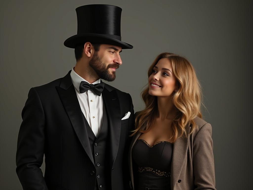 a-man-in-a-top-hat-standing-next-to-a-woman-430p633gl6