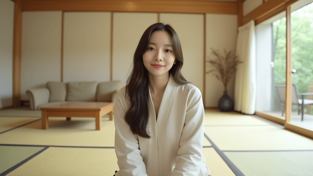 a-realistic-photo-of-a-woman-sitting-on-the-tatami-9kyimqzw7