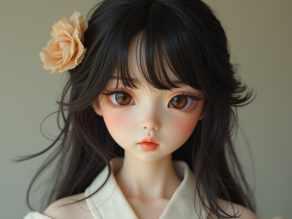 A korean doll wearing almost nothing