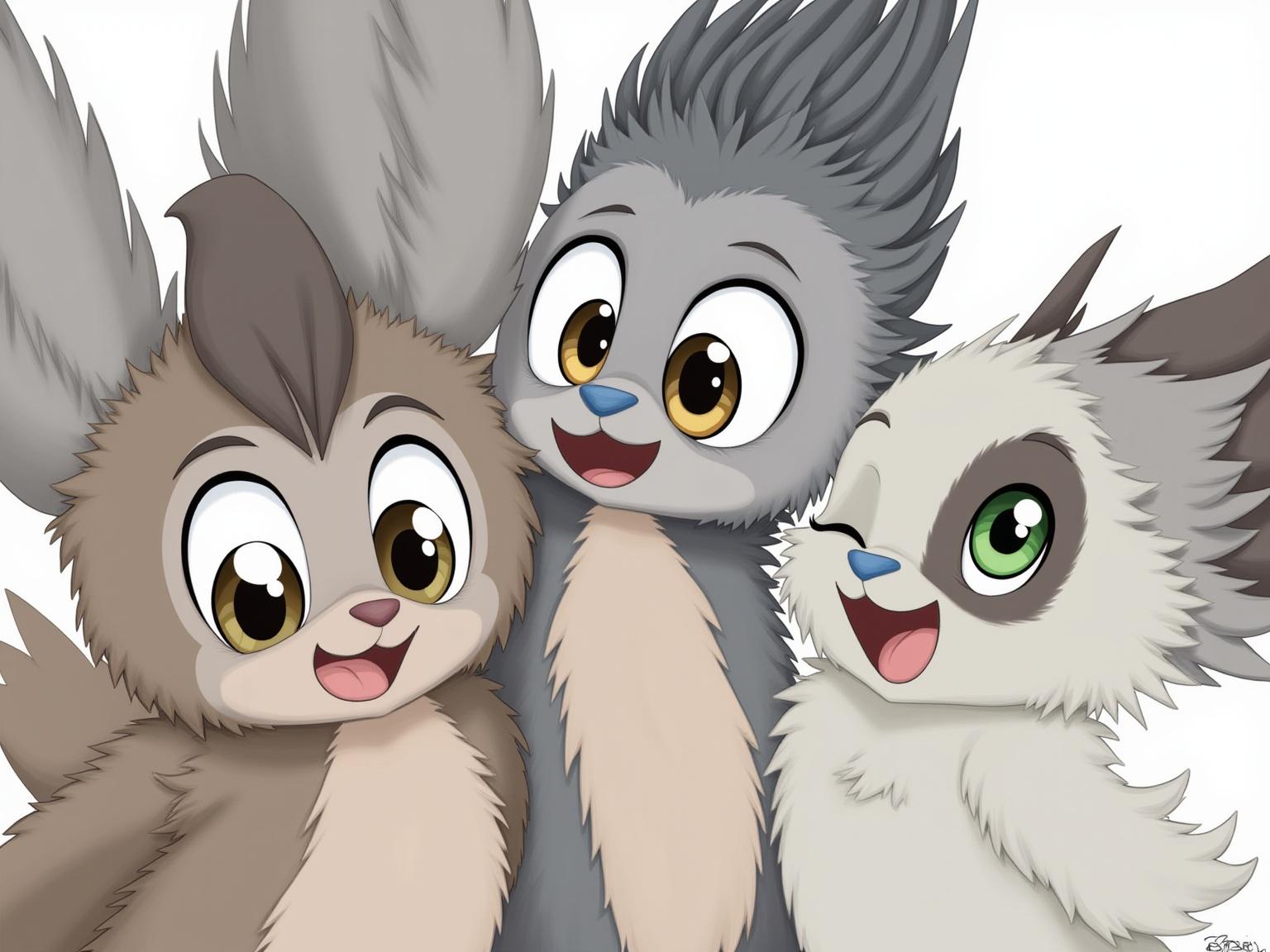 a cute character with big expressive eyes, disney pixar style
