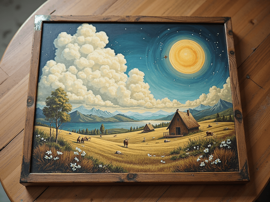Je veux un nuage à découper sur une table 