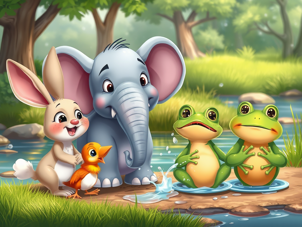 a-surprised-rabbit-bird-and-frog-look-u19wpupd9d