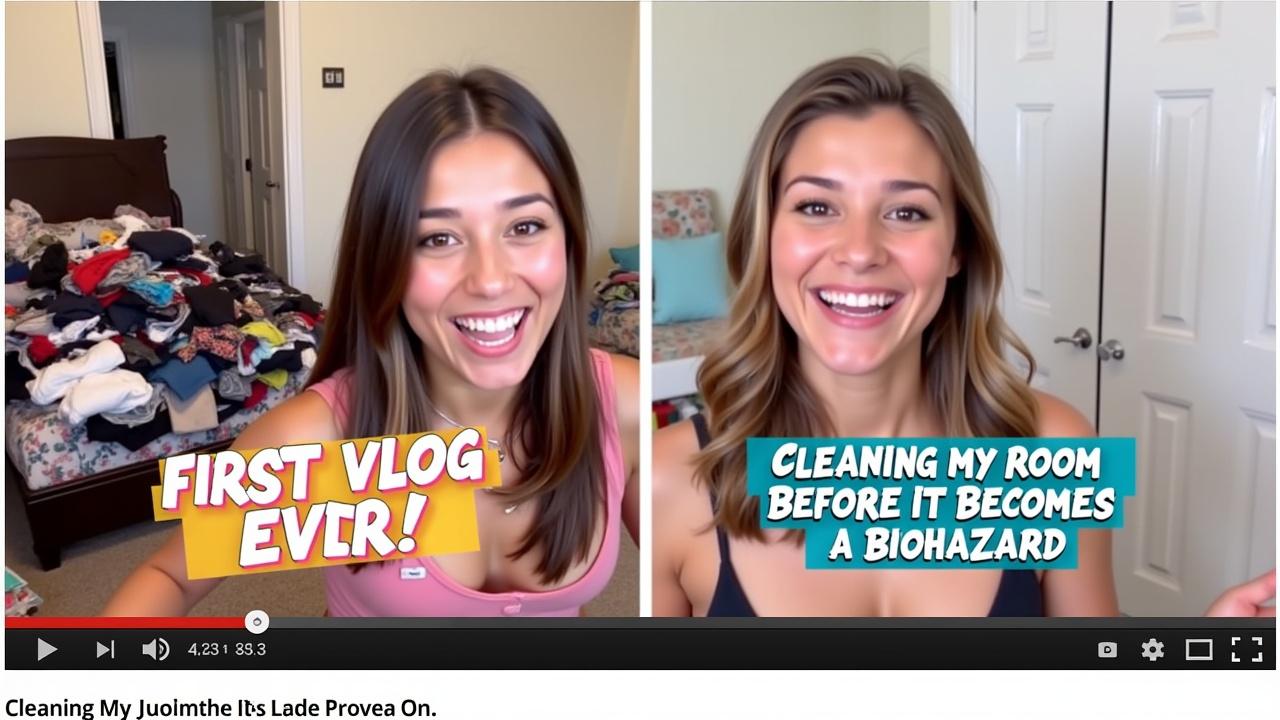 first Vlog Ever! Cleaning My Room Before It Becomes a Biohazard