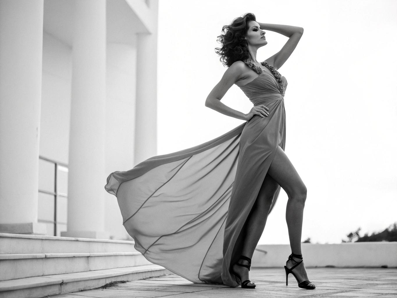 Full body of sensual woman
