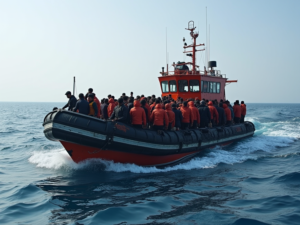 migrants-crossing-over-the-meditranian-hy092v5vl1