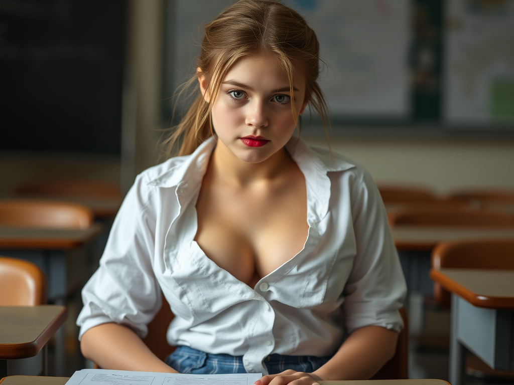 12-year-old-girl-red-lipstick-sitting-on-se69c7r1a