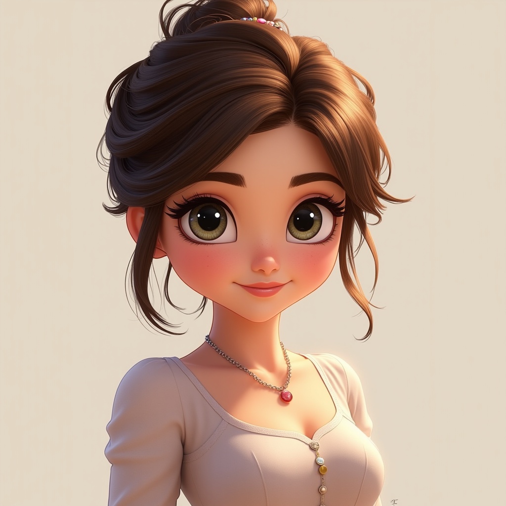 Draw this pixar girl.