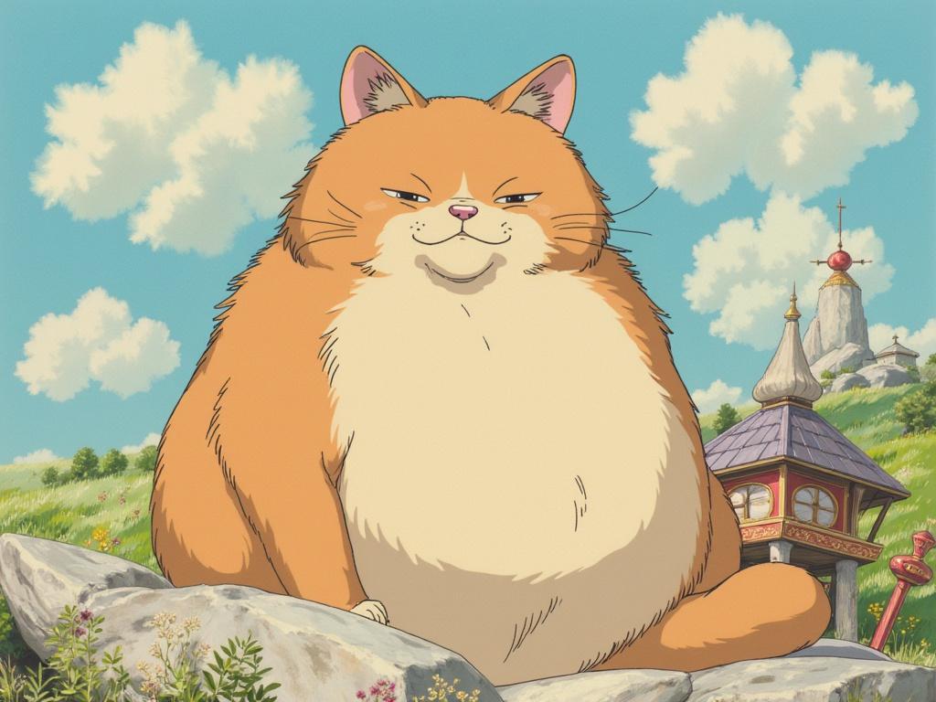 a fat cat
