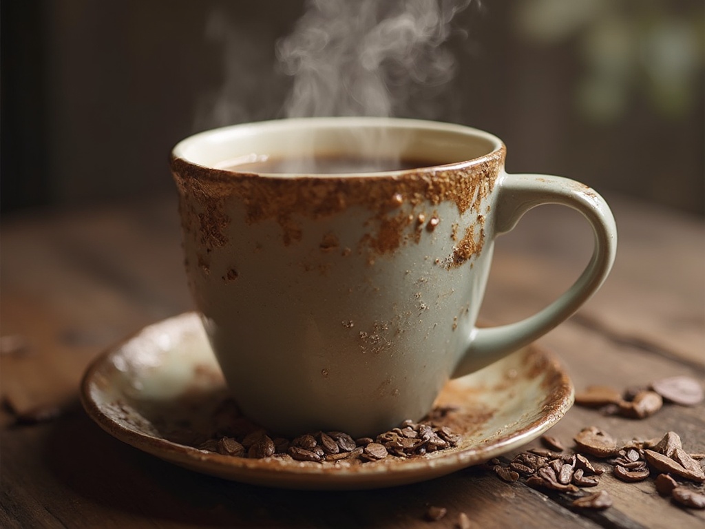 eine-dampfende-tasse-kaffee-auf-einer-1j3i24lofa