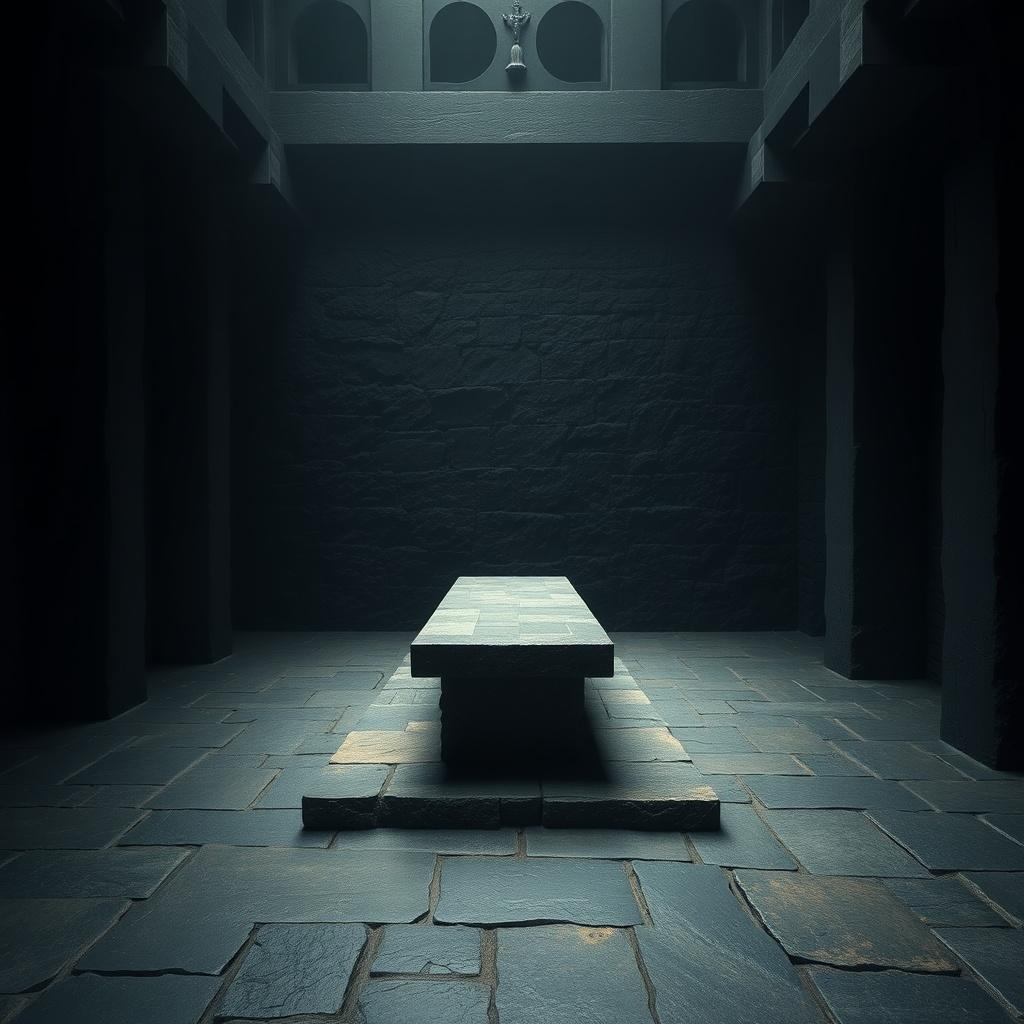 show-me-a-dark-room-with-a-long-stone-table-l440aohtxm-4