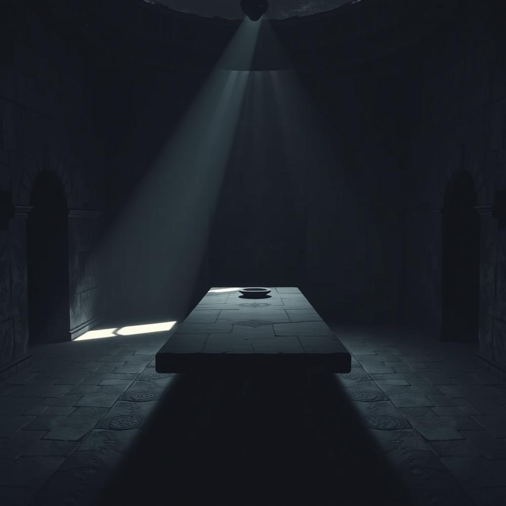 show-me-a-dark-room-with-a-long-stone-table-l440aohtxm-1