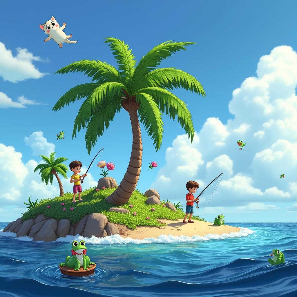 a-palm-tree-is-blooming-on-the-island-children-are-l1w24pbl7
