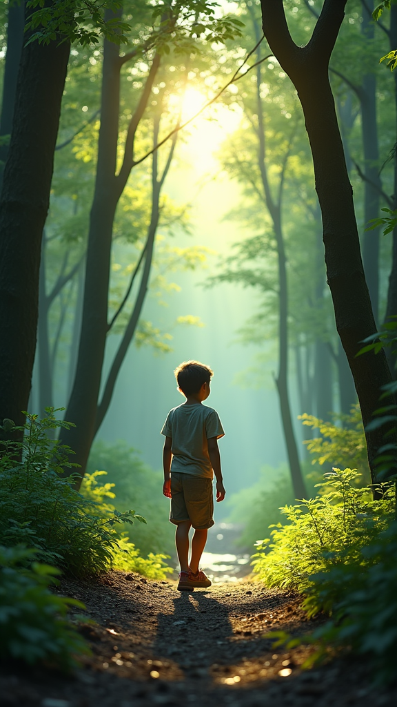 a-young-boy-walking-through-a-dense-4hvqz0w6yn