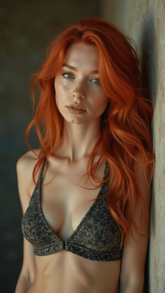 A CUTE skinny redhead with a huge ass