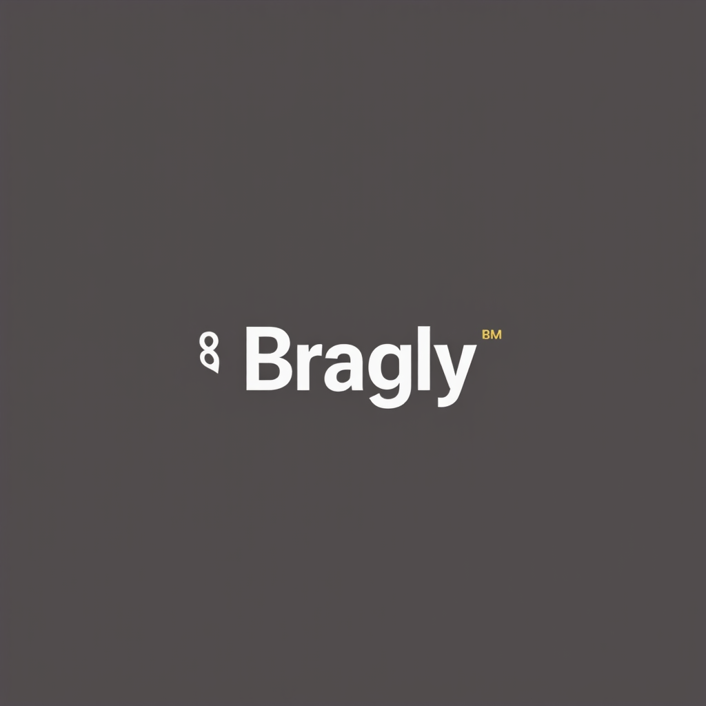 generate a logo for a brand "Bragly". The tool allow showcasing social proof on websites.