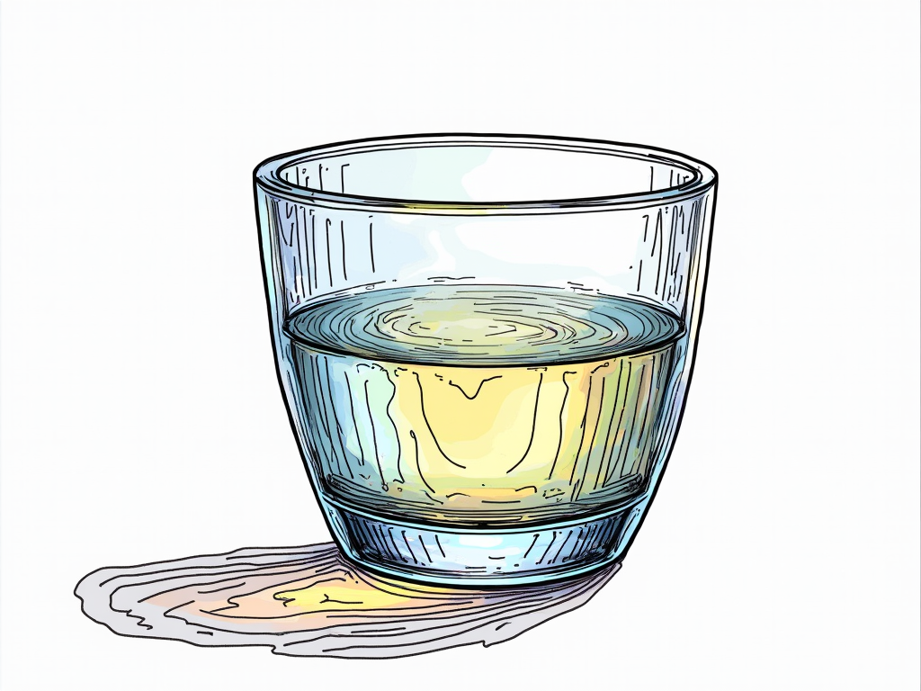 Create an image depicting glass resin in the style of a children's coloring book drawing.
