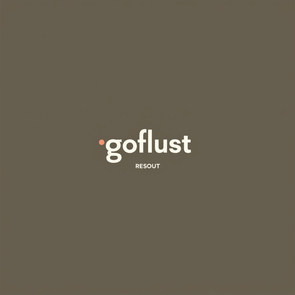 the name of brand: "Goflust"
logo minmalism, classic, marketing type, max double colors