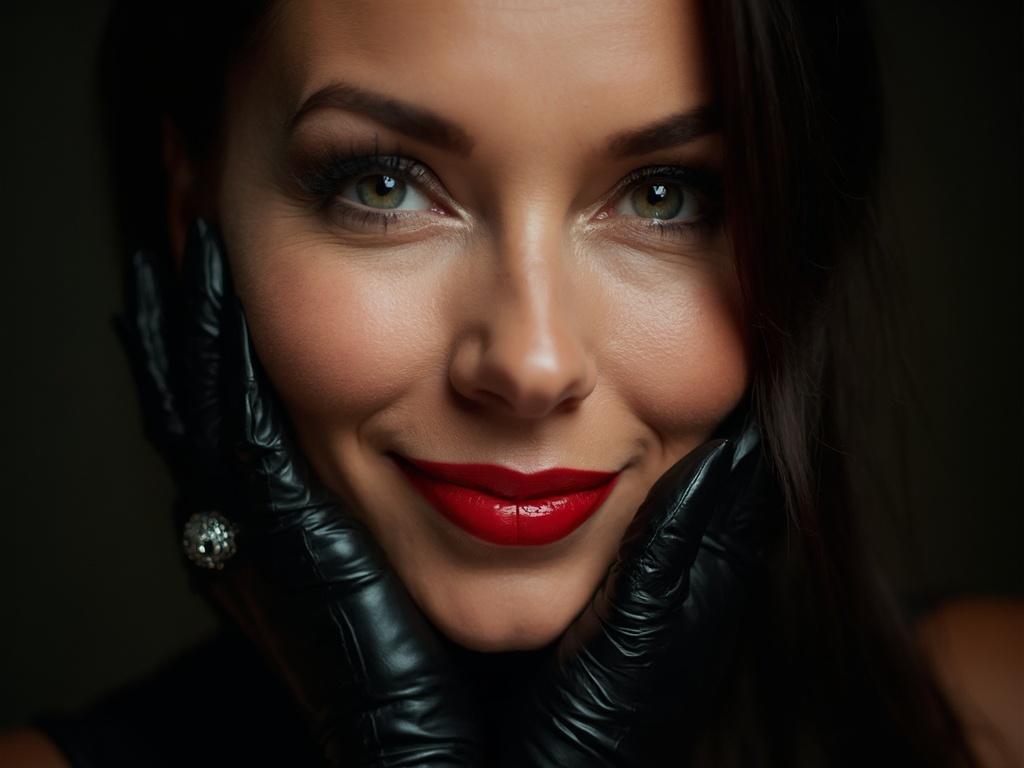 close-up-of-a-mature-woman-with-red-xc37ok3wrf