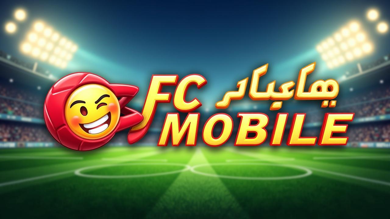 انشا صوره مصغره للعبه Fc mobile مكتوب عليها " FC MOBILE 😬"